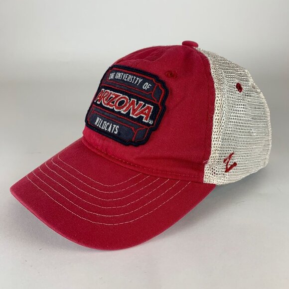 Zephyr Other - Arizona Wildcats NCAA Red Beige Zephyr Relaxed Fit Snapback Trucker Hat